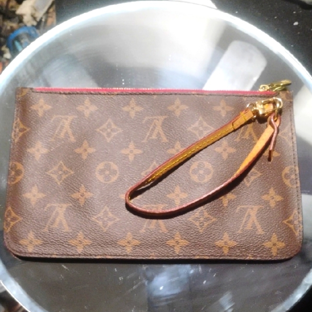 Designer Monogram Clutch with Strap